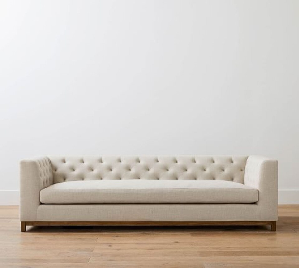 Henley Tufted Upholstered Sofa Collection Pottery Barn Australia